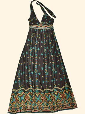 Speed Control New York halter maxi dress Size S